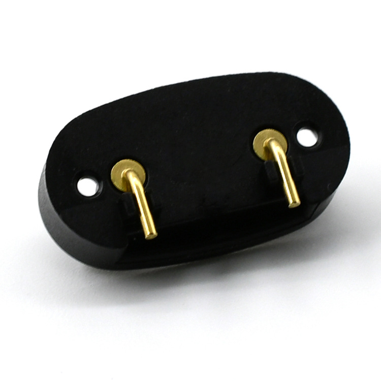 2pin彈針母座共享充電寶藍(lán)牙耳機(jī)大電流連接器母座彈簧頂針廠家