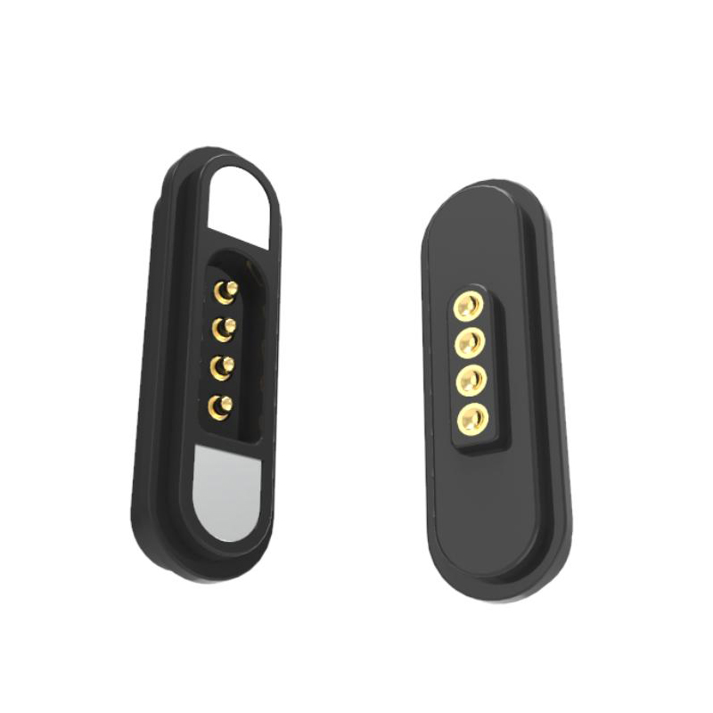 4pin充電磁吸頭 條形大電流磁吸連接器定制